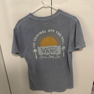 Vans T-shirt. Blue Washed Vintage Look